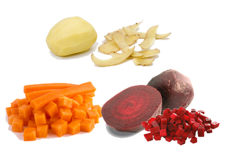 28173615 carrot neatly chopped into cubes ready to be used